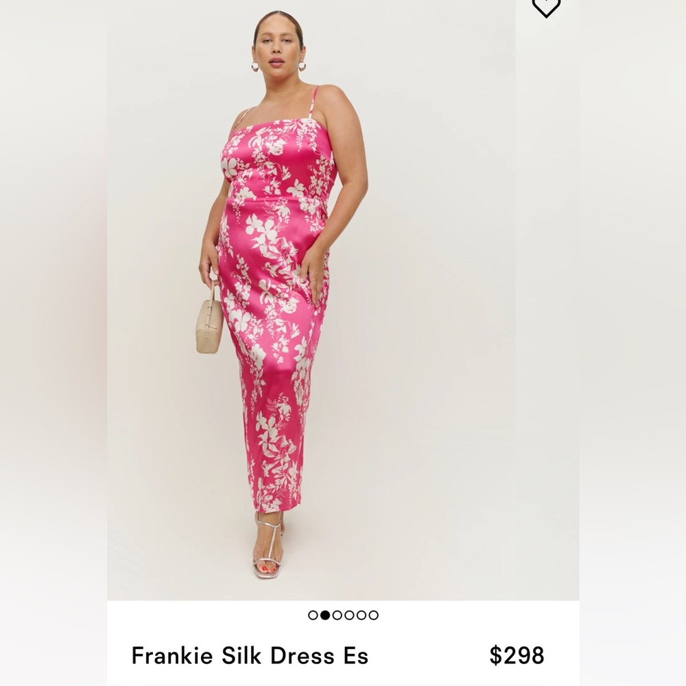 REFORMATION The Frankie Silk Dress Hothouse